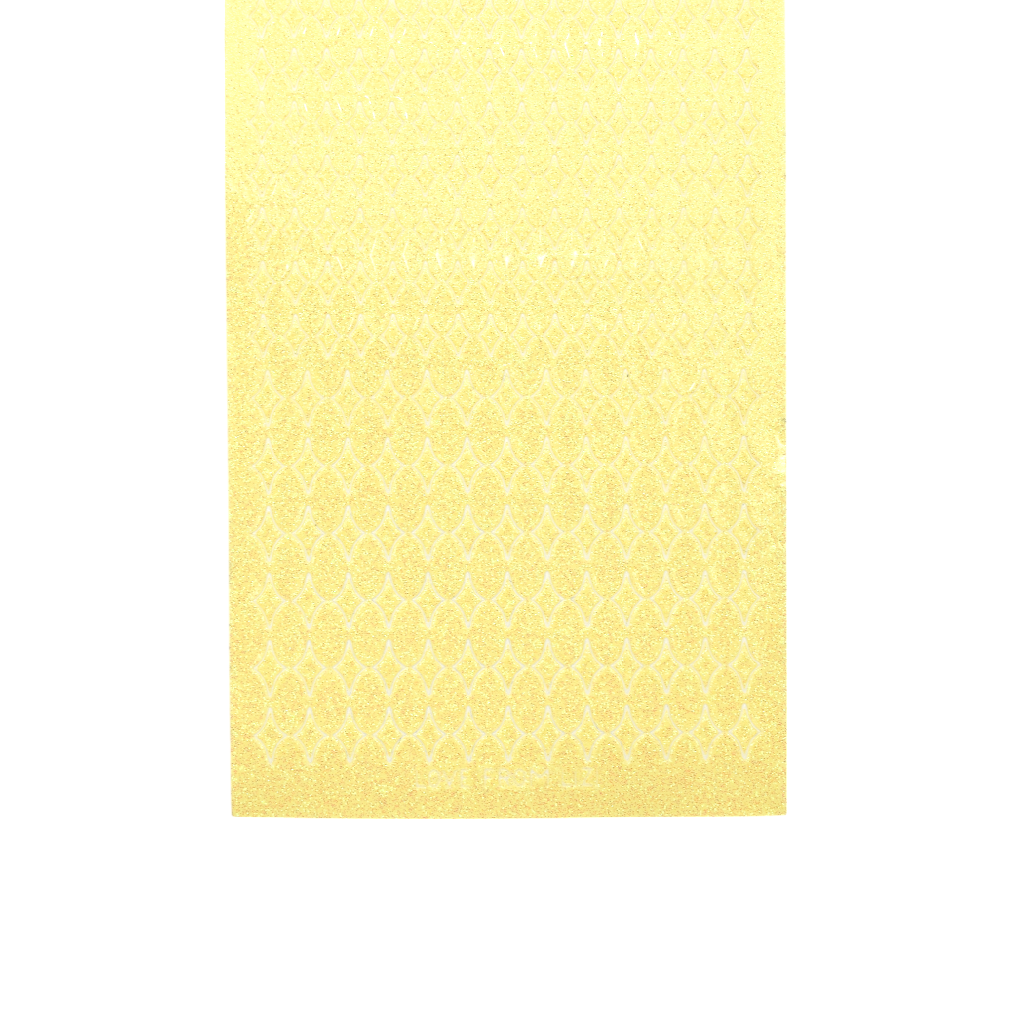 Mini Twinkle Lemon Yellow Glitter Peel-Off Stickers